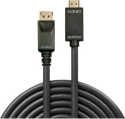 Obrázok produktu pre LINDY DisplayPort an HDMI Kabel 4K30 (DP: passiv) 2m