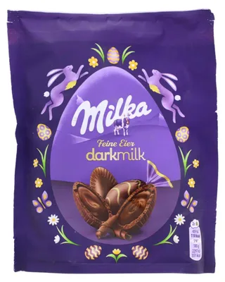 Produktbild von 3 x Milka Feine Eier Dark Milk je 90g Ostereier mit dunkler Schokolade