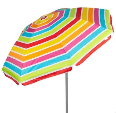 Produktbild von Aktive 62363 Uv50 Ø Gestreifter Kippbarer Sonnenschirm 220 Cm Mehrfarbig Mehrfarbig One Size
