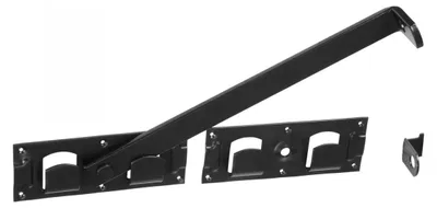 Produktbild von Doppelter Torriegel Schwarz Gartentorriegel Türriegel Torschloss