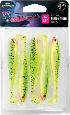 Obrázek produktu pro Fox Rage Slick Shad Ultra UV 9cm 3,5 Lemontiger x 5 gumové ryby