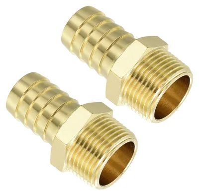Messing Schlauchanschluss 2 Stk. 3/4" x 3/4" NPT männlich