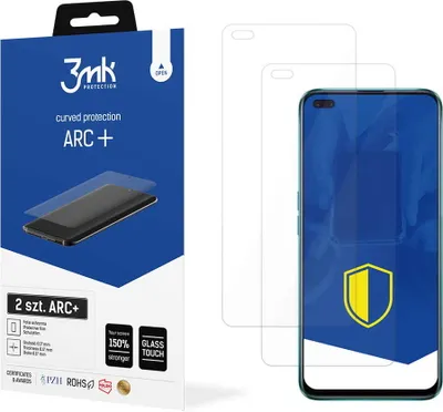 Produktbild von 3mk Display Schutzfolie ARC+ für Oppo Reno 4  0,17mm Self-Heal (2 Stück)