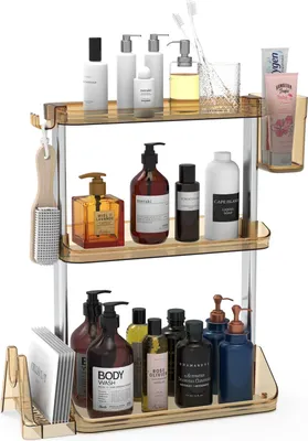 Produktbild von 3 Etagen Organizer Küchenregal Ablageregal Spüle Schiebeschrank Regal Badezimmer