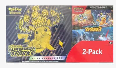 Obrázek produktu pro Pokémon Costco 2 pack Surging Sparks Booster Bundle + ETB.