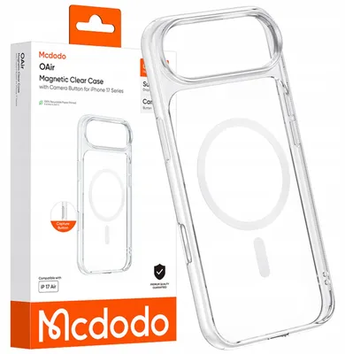 Produktbild von MCDODO Magnetische, transparente Hülle, verstärkt für MAGSAFE iPhone 17 Air