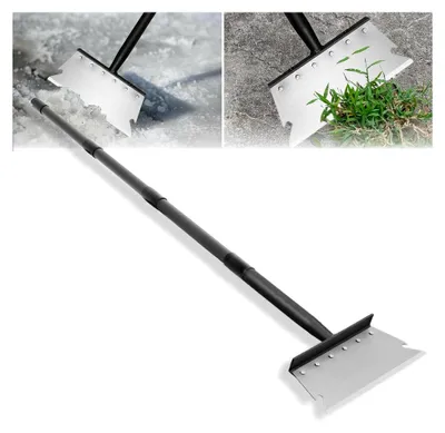 Produktbild von Multifunktionale Gartenschaufel mit 148 cm Stiel, Gartenreinigungsschaufel, Eiskratzer, Schneeschaufel, Rasenkantenschaber, Outdoor-Spaten-Werkzeug zum Jäten, Graben und Eisentfernung