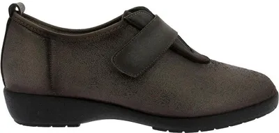 Imagen del producto de Zapatillas de casa Damen, color taupe, con cierre de velcro