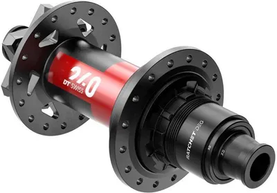 Image de Moyeu DT Swiss VTT HR 240 DEG 28 trous noir - Moyeu Boost haute performance avec...