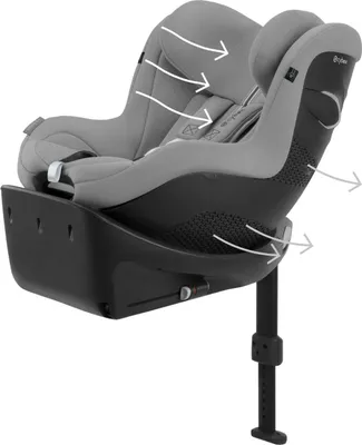 Immagine prodotto di Cybex Sirona Gi i-Size, seggiolino auto rotante da 0 a 18 kg, colore Grigio Pietra