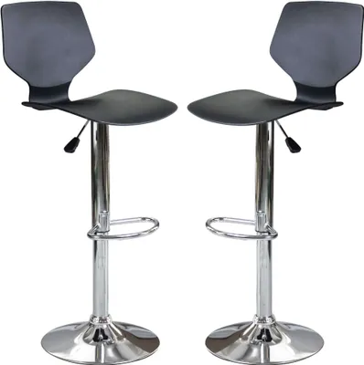 Immagine prodotto di Milani Home - sgabello moderno da bar e sala da pranzo di design moderno industrial - Nero