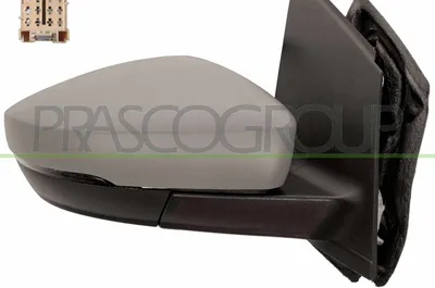 Produktbild von PRASCO VG0237123 Außenspiegel Seitenspiegel Rechts für VW Polo Schrägheck (6R1, 6C1) Grundiert Manuell