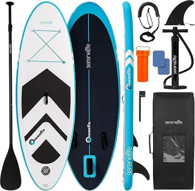 Imagen del producto de Kit de tabla de paddle surf inflable para niños, con accesorios