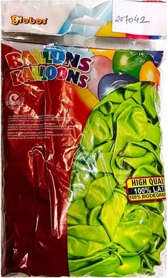 Produktbild von Globos - Pastell - Ballons, Latex 100er-Pack SG35498 (Einheitsgröße) (Apfelgrün)