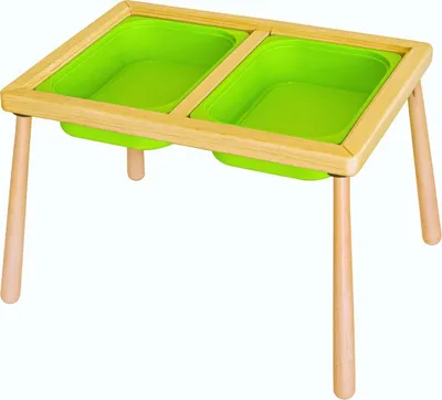 Image de Skye Decor, Table - Green, table pour enfants, 100 % PIN, vert, 53 x 74 x 52 cm