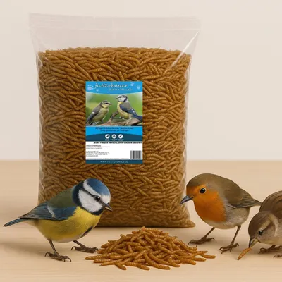Produktbild von Futterbauer 10 kg Mehlwürmer Vogelfutter Hühnerfutter Nagerfutter