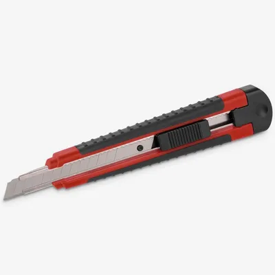Produktbild von Kreator Cuttermesser SK5 Edelstahl Softgriff 9 mm Abbrechklinge Autolockfunktion - KRT000205