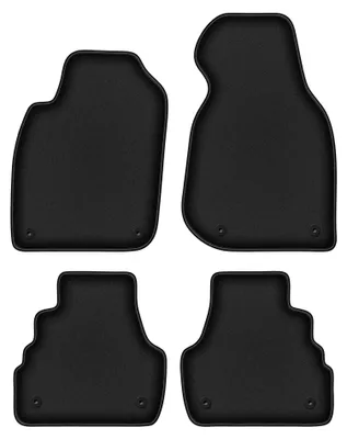Obrázek produktu pro Velurové autokoberce pro: Audi A6 C5 FL 2001-2004 (sedan/kombi) – sada 4 ks, černé, na míru – Wielganizator DURBAN