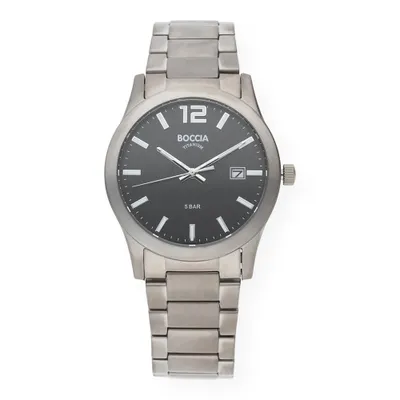 Produktbild von Boccia 3619-02 Herren-Armbanduhr, Titan-Gehäuse, Metall-Armband