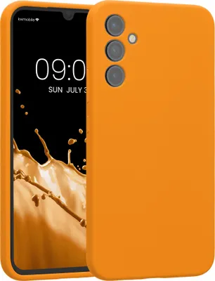 Produktbild von kwmobile Hülle kompatibel mit Samsung Galaxy A34 5G - Hülle Silikon gummiert - Handyhülle - Handy Case in Fruity Orange