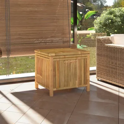Produktbild von "im Angebot" Gartentruhe - Auflagenbox - Holztruhe - 60x52x55 cm Bambus - Gartenboxen CC8667