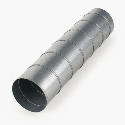 Produktbild von Wickelfalzrohr verzinkt 100 mm Länge 1 m