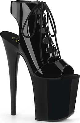 Produktbild von FLAMINGO-800-20 Herren Booties von Pleaser, Schwarz Glanz , EU 37, US 7