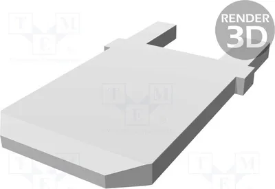 Produktbild von 10x Verbinder: flach THT 6,3mm 0,8mm Messing männlich verzinnt 62650-1 -Lötanschlü