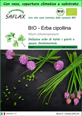 Immagine prodotto di SAFLAX Garden to go -- Erba cipollina - 250 semi - Allium