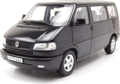 Produktbild von VW T4 b Bus Caravelle 1990 schwarz Modellauto 1:18 Schuco