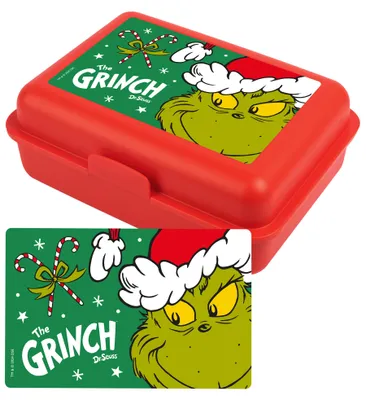 Produktbild von The Grinch Brotdose - Lunchbox Butterbrotdose mit Trennwand Rot