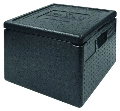 Produktbild von Pizzabox m. Deckel, Isolierbox 410x410x330mm, Thermobox, Transportbox, Top-Box