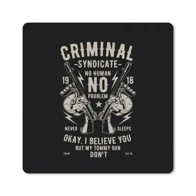 Produktbild von MuchoWow® Mauspad Mousepad Mancave - Waffen - Vintage - Retro 20x20 cm - Mousepads - Maus Mat - Pad - Mausunterlage - Desk Mat - Bureauartikeln