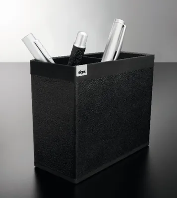 Produktbild von SIGEL SA535 Stifteköcher Cintano : S, Kunstleder, schwarz