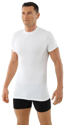 Produktbild von Herren Rundhals-Unterhemd Kurzarm Weiß Comfort MicroModal Stuttgart: XXL