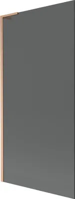 Produktbild von Mexen Next L Badewannenfaltwand 1-flügelig 90 x 150 cm, Graphit, gebürstetes Kupfer - 895-090-000-03-40-65