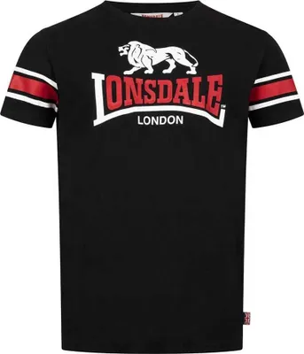 Image de T-shirt Homme coupe normale HEMPRIGGS Black/Red/White L Lonsdale