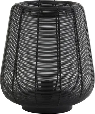 Produktbild von Light & Living - Tischleuchte Adeta - Schwarz - Ø29cm Tischlampe - Nachttischlampe, Wohnzimmer, Schlafzimmer