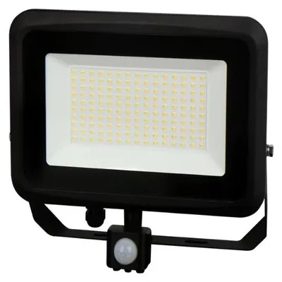 Image de Projecteur LED 100W 120° IP65 avec Détecteur de Mouvement - Blanc Neutre 4000K - 5500K
