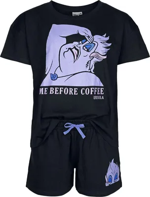 Produktbild von Arielle, die Meerjungfrau Schlafanzug Damen Ursula - Me Before Coffee schwarz L