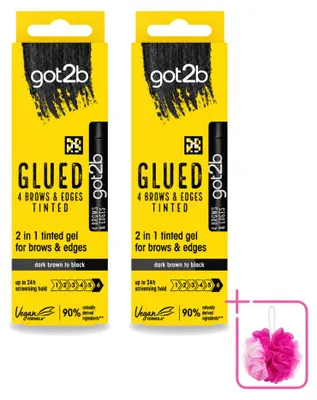 Imagen del producto de 2 unidades de gel de styling 2 en 1 Got2B para cejas y línea del cabello, color , 16 ml. Paquete ahorro
