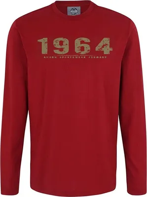 Produktbild von Übergrößen Longshirt Vintage Number rauchgrün AHORN SPORTSWEAR Dark Red 3XL
