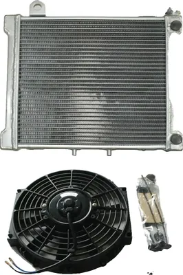 Image de Radiateur, Alliage aluminium, Compatibilité avec DS650, Positionnement à l'avant, Meilleure capacité de refroidissement, Construction robuste