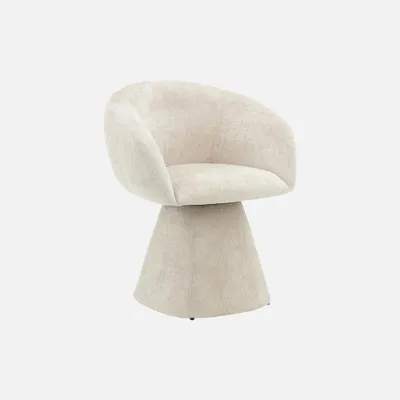 Produktbild von sweeek - Drehsessel 180° mit Baumwollbezug - Beige