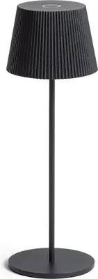 Produktbild von LED-Tischlampe 1.2W Tragbar Aussen Aluminium mit wiederaufladbarem USB-Akku Willox Schwarz