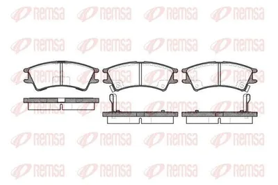 Produktbild von REMSA Bremsbeläge Satz Vorne Bremsklötze für HYUNDAI ATOS (MX) 0675.02