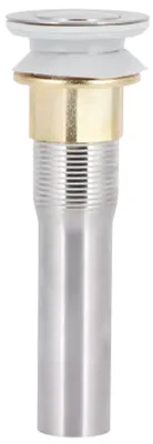 Produktbild von Galvanisierender Waschbeckenabfluss ohne Überlauf, verstopfungssicherer Badezimmer-Wasserhahn-Waschbecken-Stopper