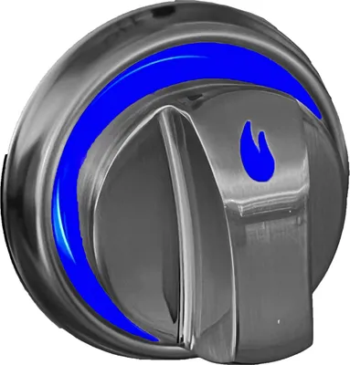 Produktbild von ALLGRILL Metallguss Drehknöpfe mit LED-Beleuchtung und Farbwechsler für CHEF Gasgrills (50-)