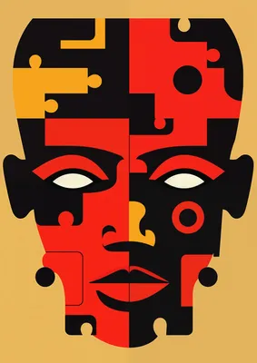 Obrázek produktu pro Plakát 42x59,4 cm Puzzle Identita