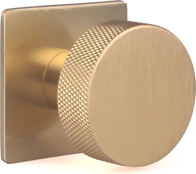 Immagine prodotto di Natural Goods Berlin maniglie per mobili rotonde ACHSE, pomelli per mobili con ⌀35mm, pomelli per armadi adatti a spessori di ante di 15-22mm, maniglie per armadi da cucina, cassettiere, credenze etc., oro (spazzolato), 1 pezzo